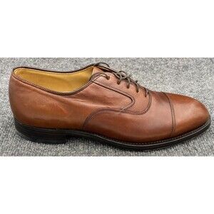 Johnston Murphy Shoes Size 8.5 Limited Collection Brown Cap Toe Oxford 24-93140
